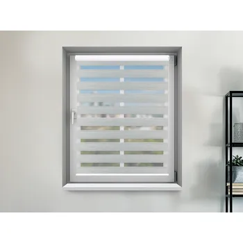 Roleta FEXI Zatemňovací Roleta Den a noc, Nature blackout šedý melír, A 02904 v MAXI kazetě, 150x30 cm