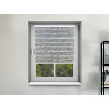 Roleta FEXI Zatemňovací Roleta Den a noc, Blackout II., Černá bříza, E 084 v MAXI kazetě, 150x30 cm