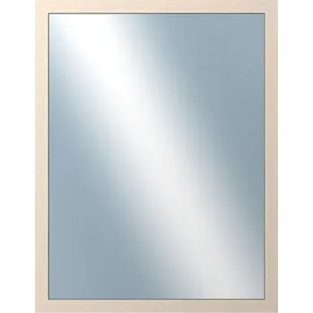 Zrcadlo DANTIK - Zarámované zrcadlo - rozměr s rámem cca 70x90 cm z lišty 4020 bílá prodřená (2766)