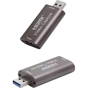 Hi-Fi komponenty 4K Video Grabber Capture HDMI Karta pro Záznam Zvuku a Videa Živé Streamování Přepináč Kamery Do PC