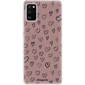 Pouzdro na mobilní telefon Odolné silikonové pouzdro iSaprio - Heart Dark - Samsung Galaxy A41