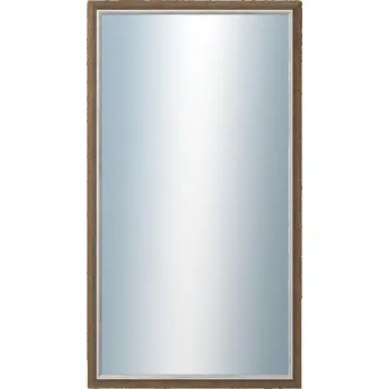 Zrcadlo DANTIK - Zarámované zrcadlo - rozměr s rámem cca 50x90 cm z lišty TAIGA sv.hnědá (3106)