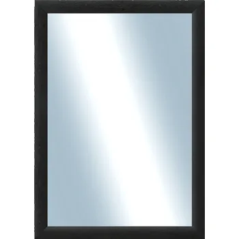 Zrcadlo DANTIK - Zarámované zrcadlo - rozměr s rámem cca 50x70 cm z lišty LEDVINKA černá (1446)