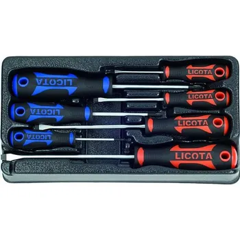 Sada nářadí Sada 7 šroubováků ve výplni do dílenského vozíku - LIACK274009 Licota