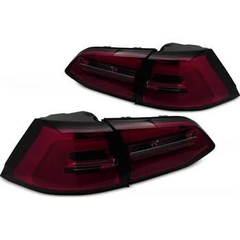 Zadní světlomet TUNING-TEC Zadní světla VW Golf VII 7 17-19 combi LED SEQ červená/kouřová