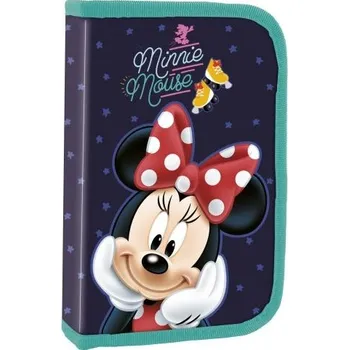 Penál Derform ŠKOLNÍ JEDNOPATROVÝ PENÁL S KLOPOU BEZ VÝBAVY MINNIE MOUSE