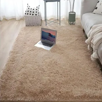 Koberec Koberec do obýváku měkký chlupatý - Lehký velbloud,80 x 120 cm (31,5 x 47,2 palce