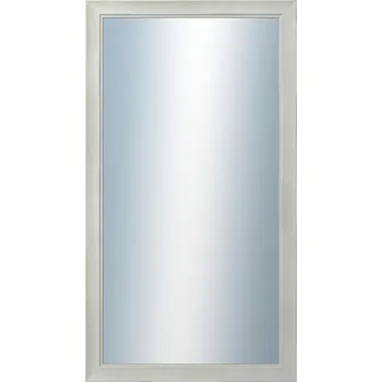 Zrcadlo DANTIK - Zarámované zrcadlo - rozměr s rámem cca 50x90 cm z lišty ANDRÉ velká bílá (3155)