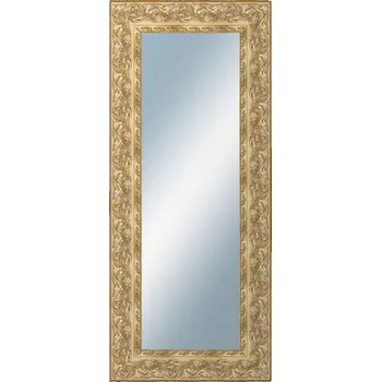 Zrcadlo DANTIK - Zarámované zrcadlo - rozměr s rámem cca 60x140 cm z lišty KŘÍDLO zdobné zlaté (2890)