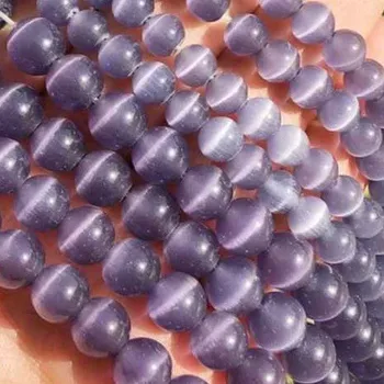 Dětské navlékací korálky Kočičí oko 6 mm (návlek 60 - 63 korálků)