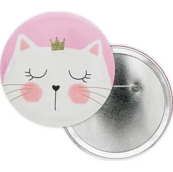 Placka Kočička 10cm kovová