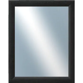 Zrcadlo DANTIK - Zarámované zrcadlo - rozměr s rámem cca 40x50 cm z lišty LEDVINKA černá (1446)