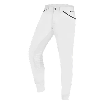 Vybavení pro jezdce Pánské rajtky Mailo se silikonovými koleny - bílé - velikost 54