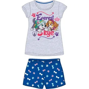 Dívčí pyžamo DOVOZ EU DÍVČÍ LETNÍ PYŽAMO PAW PATROL SKYE A EVEREST modré Velikost: 104