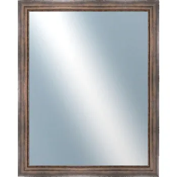 Zrcadlo DANTIK - Zarámované zrcadlo - rozměr s rámem cca 80x100 cm z lišty TRITON široký měď antik (2951)