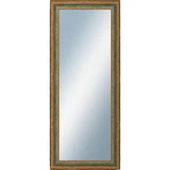 Zrcadlo DANTIK - Zarámované zrcadlo - rozměr s rámem cca 50x120 cm z lišty HRAD zelená (3005)