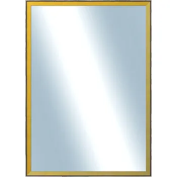 Zrcadlo DANTIK - Zarámované zrcadlo - rozměr s rámem cca 50x70 cm z lišty Inclinata colori žlutá (3137)