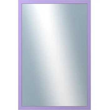 Zrcadlo DANTIK - Zarámované zrcadlo - rozměr s rámem cca 40x60 cm z lišty PASTELKA světle fialová rovná (2565)