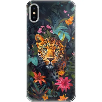 Odolné silikonové pouzdro iSaprio - Flower Jaguar - iPhone X