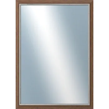 Zrcadlo DANTIK - Zarámované zrcadlo - rozměr s rámem cca 50x70 cm z lišty TAIGA hnědá (3107)