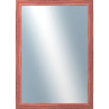 Zrcadlo DANTIK - Zarámované zrcadlo - rozměr s rámem cca 50x70 cm z lišty LYON červená (2707)