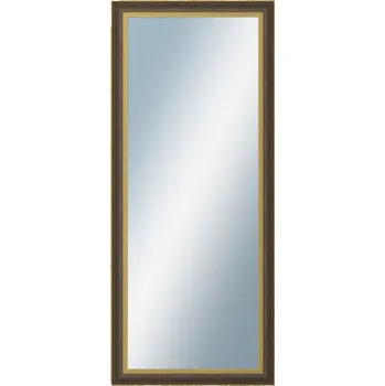Koupelnový nábytek DANTIK - Zarámované zrcadlo - rozměr s rámem cca 60x140 cm z lišty ZVRATNÁ černozlatá plast (3071)