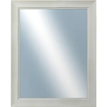 Zrcadlo DANTIK - Zarámované zrcadlo - rozměr s rámem cca 40x50 cm z lišty ANDRÉ velká bílá (3155)