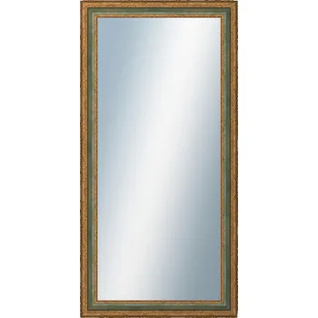 Zrcadlo DANTIK - Zarámované zrcadlo - rozměr s rámem cca 60x120 cm z lišty HRAD zelená (3005)