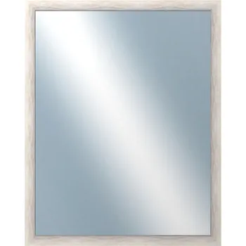 Zrcadlo DANTIK - Zarámované zrcadlo - rozměr s rámem cca 80x100 cm z lišty PAINT bílá velká (2960)