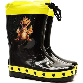 Chlapecké holínky Dětské holínky American Club černožlutý drak Velikost: 31