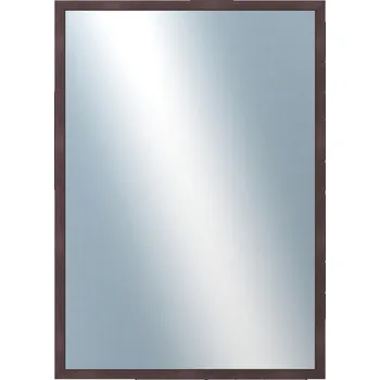 Zrcadlo DANTIK - Zarámované zrcadlo - rozměr s rámem cca 50x70 cm z lišty FC hnědá vysoká (2184)