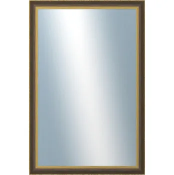 Koupelnový nábytek DANTIK - Zarámované zrcadlo - rozměr s rámem cca 80x120 cm z lišty ZVRATNÁ černozlatá plast (3071)