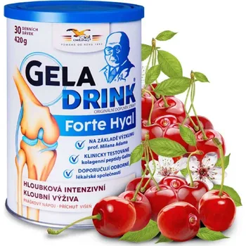 Kloubní výživa GELADRINK Forte Hyal Višeň - Kloubní výživa s višňovou příchutí, 420 g