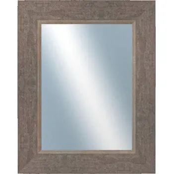 Zrcadlo DANTIK - Zarámované zrcadlo - rozměr s rámem cca 40x50 cm z lišty TOMAS šedá velká (3030)