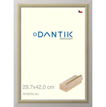 Rám na obraz DANTIK rámeček 29,7x42 | RIVIERA AU (Plexi Čiré) (Vyrobeno s láskou u nás v DANTIKU)