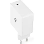 Nedis WCGPD100W100WT 100 W GaN rychlý USB nabíjecí adaptér 3 A / 5 A / 1x USB-C / bílá