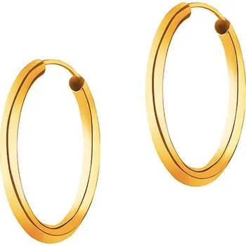 Náušnice Zlaté náušnice - kruhy, 20 mm - AP533-3507