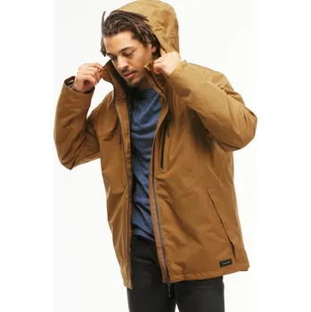 Pánská vesta FORCLAZ Pánská zimní turistická nepromokavá bunda 3v1 MH 500 Mountain 2XL KAŠTANOVÁ