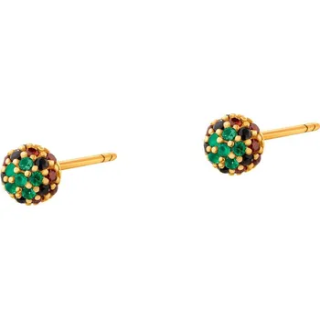 Náušnice Zlaté náušnice se zirkony - kuličky - AP529-2290