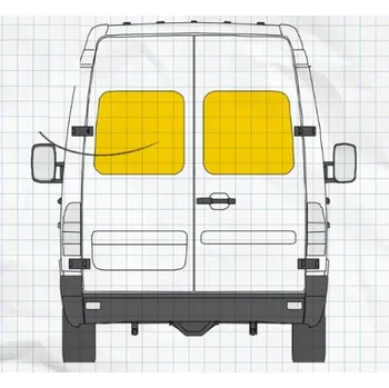 Stínítko do auta Konig Sluneční clony Mercedes-Benz Sprinter 2006-2017 Varianta: Zadní sklo pravá