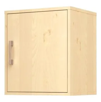 Šatní skříň Nástěnná police ORZE dvířka model A (více barev) Žlutá Buk