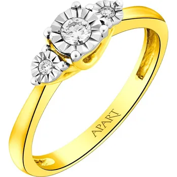 Prsten Prsten ze žlutého a bílého zlata s brilianty - 0,12 ct - ryzost 585 - 219.104