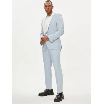 Dámské kalhoty Hugo Kalhoty z materiálu Getlin 242E1X 50513776 Světle modrá Slim Fit 52