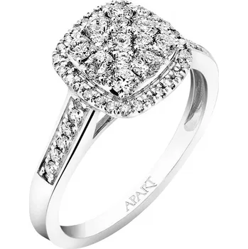 Prsten Prsten z bílého zlata s diamanty - 0,50 ct - ryzost 585 - 181.229