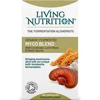 Fitness strava Living Nutrition | Fermentovaná směs vitálních hub - 60 kapslí 3x fermentované: pro celkovou podporu organismu - 60 kapslí