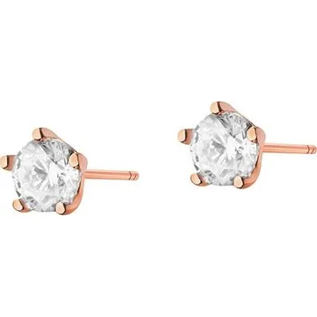 Náušnice Náušnice z růžového zlata se zirkony - K-605.23