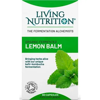 Living Nutrition | Fermentovaná meduňka lékařská - 60 kapslí při vnitřním stresu, úleva při podráždění zažívacího traktu - 60 kapslí