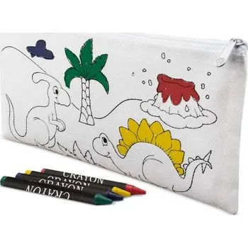 Penál Ostatní Pouzdro s omalovánkou a voskovkami