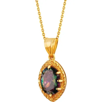 Přívěsek Zlatý přívěsek se zirkonem - AP536-0757