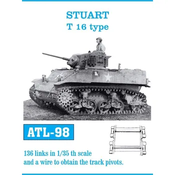Plastikový model 1/35 ATL-098 STUART T16 type - Friul Model